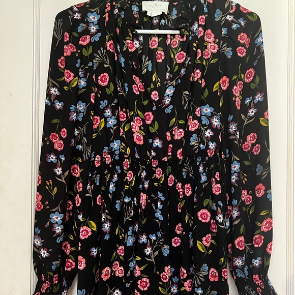 Kate Spade KSNY Meadow Smock Waist Dress sz XXS - Picture 4 of 4